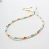 Choker LONDANY Ketting Snoepkleurige Schelpkralen Tianhe Steen Kralen Korea Kleine Verse Sleutelbeenketting Nisontwerp