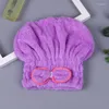 Asciugamano 6 colori in microfibra solido capelli ad asciugatura rapida cappello turbante donna ragazza donna berretto da bagno asciugatura testa avvolgente