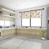 Curtain Forest Animal Autumn Tulle Kitchen Small Window Valance Sheer Short Bedroom Living Room Home Decor Voile Drapes