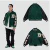 Men's Jackets Men Baseball Jackets Spring Long Sleeve Bomber Jacket Ins Hip Hop Youth Couples Jacket Men Loose Coat A0008 230826