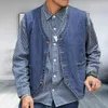 Gilets pour hommes M8XL Casual Denim Gilet Hommes Mode Manteaux Mâle Gilet Sans Manches Veste Vintage Lâche Printemps Été Vêtements Jeans Gilets 230826