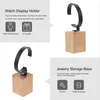 أكياس المجوهرات 1 PC Watch Holder Beech Stand Display Base (نمط عشوائي)