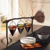 Decorative Objects Figurines Halloween Pumpkin Snack Plates Rack Witch Bowl Cake Stand Dessert Fruit Dishes Party Buffet Display Tray For Food Serving 230826