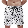 Shorts pour hommes Dalmatian Spots Print Board Summer Animal Dots Retro Beach Pantalons courts Hommes Surf Confortable Maillot de bain graphique