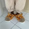 Slippers Schattige Dieren Slipper Voor Vrouwen Meisjes Mode Kawaii Pluizige Winter Warme Slippers Vrouw Cartoon Giraffe Huis Slippers Grappige Schoenen 230826