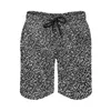 Men's Shorts Summer Board Black Grey Leopard Surfing Animal Spots Print Design Beach Classic Quick Dry Swim Trunks Large Size