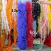 Andra handverktyg Anpassa 6 10Ply Ostrich Feather Boa Trim TRIM STATUR SCARF 05 1 2 METERS Party Cloth Sy Wedding Dress Decor 230826