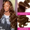 32 Inch Brown Wig Body Wave Lace Front Wig Chocolate Brown Lace Front Wigs Hd 13x4 Lace Frontal Wig Colored Human Hair Wigs Remy