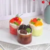 Dekorativa blommor 1pc Artificial Mousse Cake dessert Fake Food Decoration POGRAPHY PRO SIMULATION MODEL TEABEL FCYY-040