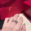 Кольцо из роскоши дизайнерские ювелирные камни кольцо с одним боковым человеком и женскими бриллиантовыми кольцами