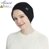 Beanie / Skull Caps anti-radiação eletromagnética 100% fibra de prata chapéu de malha celular computador TV EMF blindagem sleep cap 230826