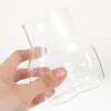 Copas de vino Tazas de vidrio transparente Taza de whisky Beber agua Taza de cerveza espesa Bistro Accesorio Fiesta