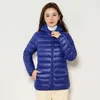 Trenchs de femmes Manteaux de coton à capuche légère Veste d'hiver Femmes Manteau chaud Parka Slim matelassé à manches longues Mode coréenne Vêtements de neige