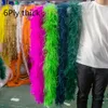 Andra handverktyg Anpassa 6 10Ply Ostrich Feather Boa Trim TRIM STATUR SCARF 05 1 2 METERS Party Cloth Sy Wedding Dress Decor 230826