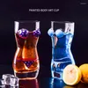 Wine Glasses Transparent Sexy Body Shape Beer Glass Cup Unique Lady Men Human Whisky Vodka S Mug For Bar 60/400ML