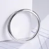 Cluster Rings Simple Design Moissanite Gold-Plating Silver Band For Women Wedding Jewelry