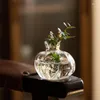 Vases Glass Flower Vase For Home Decor Decorative Terrarium Plants Table Ornaments Dried Small