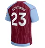 23 24 Jerseys de fútbol Kit para niños Inicio 2023 2024 Aston Villas Camiseta de fútbol Entrenamiento Away Fans Versión del jugador Camisetas MINGS McGINN BUENDIA WATKINS Maillot Foot