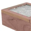 Schmuckbeutel, Ohrring-Aufbewahrungskoffer, Holz, kleiner Organizer, Terrarium-Box, Holzhalter, Etuis, Kleinigkeiten