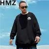 Heren Hoodies Sweatshirts HMZ Harajuku Panda Print Mannen Herfst Koreaanse Katoen Oversized Truien Casual O Hals Basic Top Hip Hop streetwear 230826