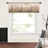 Curtain Desert Tropical Plants Minimalist Kitchen Small Tulle Sheer Short Bedroom Living Room Home Decor Voile Drapes