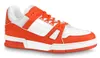 Designer Sneakers Men Trainer Buty Maxi Zielony Białe Blue Orange Classic Treners Platforma Platforma Dżinsy Monogramy Gumowe płótno skóra Sports Sneaker Rozmiar US4-12