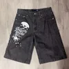 Kvinnors shorts Vintage Loose Knee Pants Beach Summer Fashion Casual Y2K Hip Hop Denim Shorts Harajuku Punk Rock Gym Male Shorts 230826