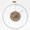 Wanduhren Nordic Luxus Uhr Modernes Design Stille Große Kreative Holz Orologio Da Parete Wohnzimmer Dekoration GPF50YH