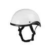 Casques de moto Style Vintage Demi-visage ouvert Chrome Argent Couleur Casque Rétro Moto Casco Casquette de sécurité Pilote Scooter Capacete