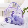 Taillentaschen Damen Floral Transparente Kosmetiktasche Reise Make-up Waschen Klare Handtasche Badeunterwäsche Toilettenartikel Aufbewahrung Wasserdichte Tasche 230826