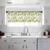 Gardin citron frukt blomma sommar kök litet fönster tyll ren kort sovrum vardagsrum hem dekor voile gardiner