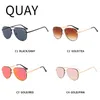 QUAY Nuevas gafas de sol con remaches de Europa y América Street Shoot, gafas polarizadas antiradiación de moda versátiles para mujeres