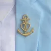 Broche de créateur SL Luxury Top version coréenne des nouvelles lettres Y costume de tempérament accessoires de manteau de travail emblème de la marine en or grande broche accessoires de mode bijoux