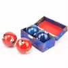 Fitness Balls 2pcs Meditation Handball Chinese Health Fitness Baoding Ball Hand Yin Yang Finger Exercise Stress Relief Relaxation Therapy 230826