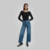 Jeans femininos totem mulheres largas calças de perna baggy jean slouchy versátil e magro solto cintura alta reta novequarter 230826