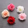 teste di rosa fiori artificiali rosa fiori di plastica fiori finti testa fiori di seta di alta qualità