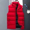 Gilet da uomo Gilet imbottito resistente all'acqua Cappotto slim fit con colletto rialzato e abbottonatura con cerniera per esterno