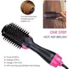 Fers à friser Brosse à air multifonction Sèche-cheveux Lisseur Bigoudi Peigne One Step Salon professionnel Styler et Volumizer Ion Blow 230826