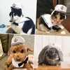 Kattdräkter husdjursgavdräkt för katter små hundar halloween hatt med slips krage doggy marin dräkt cosplay kläder