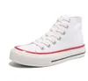 Klädskor duk kvinnor sneakers klassiska vit solid laceup casual plattform skridskor för zapatos de mujer chaussure femme 230825