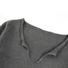 Men's Sweaters Bottoming Sweater Knitted Men Fall V-neck Anti-pilling Garment