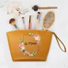 Cosmetic Bags Cases Bride for Women La Mariee PU Make Up Pouch Travel Toiletries Organizer Storage French Makeup Tote 230825