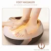 Foot Massager Electric Shiatsu Health Care Heating deep Kneading Scraping Vibration Air Compression Massage Therapy Antistress 230826