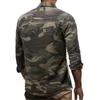 Camisas de vestido masculinas camuflagem casual denim manga longa desgaste ao ar livre lapela botão streetwear exército verde algodão masculino blusa 230826