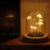 Decorative Objects Figurines Handmade Diy Material Package Night Light Original Retro Mushroom Led Night Lamp Decoration Gifts AAA Battery 230826