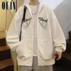 Sudadera con capucha masculina y2k chaqueta para hombre abrigo haruku Punk Patch Zipper Streetwear de gran tamaño Hip Hop Gothic Flower Man Sweinshirts