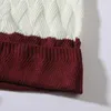 メンズセーターカラーブロックセーター丸い首長いスリーブプルオーバー秋の冬のための毎日の編み物プル2023