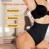 Kadın şekillendiricileri Yüksek bel tanga shapewear karın kontrolü kadınlar için sorunsuz vücut şekillendirici ince külot iç çamaşırı eğitmeni kuşak