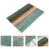 Bath Mats Wood Grain Floor Mat Ground Pad Anti-skid Cushion Drop Shower Bathroom Polyester Child Supply