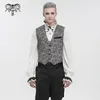 Herrvästar Steel Lord Steampunk Men Victorian Vest Gentleman Show Magic Men's Top 230826